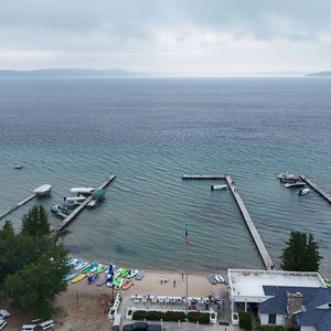Dock And Lake Before