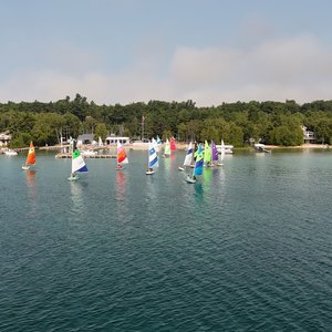 Yacht Club Leaving Shore