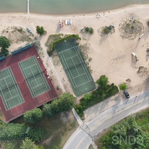 Csa Courts And Beach Above